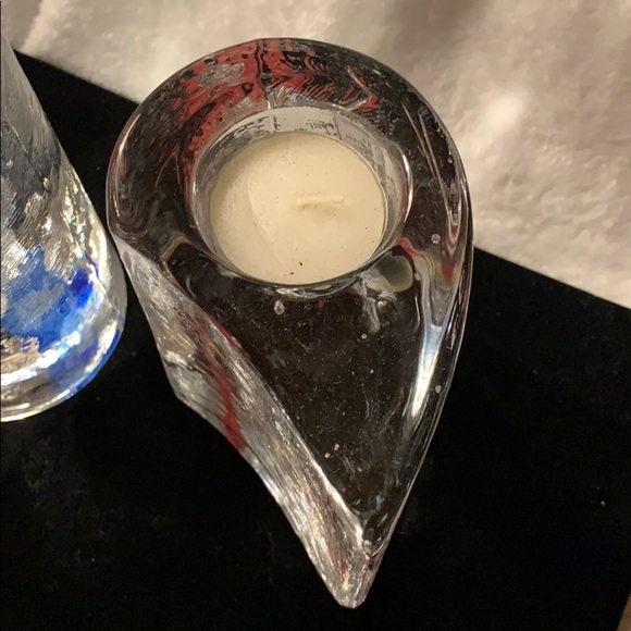 Heavy Lead Crystal “Sweetheart” Candle Set- Art - Picture 6 of 13